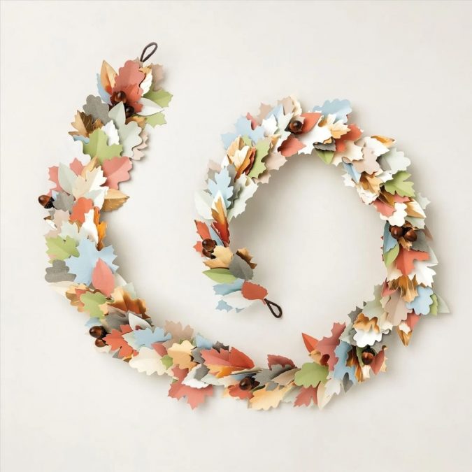 Herbstliche Deko basteln mit dem Kreativset "Herbstgirlande"