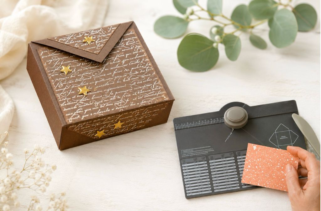 Box mit Falzbrett basteln – Anleitung