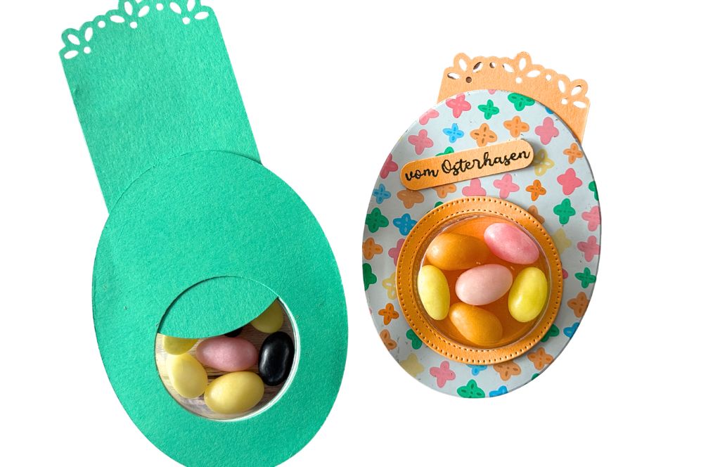 Osterei basteln mit Trick für den Verschluss