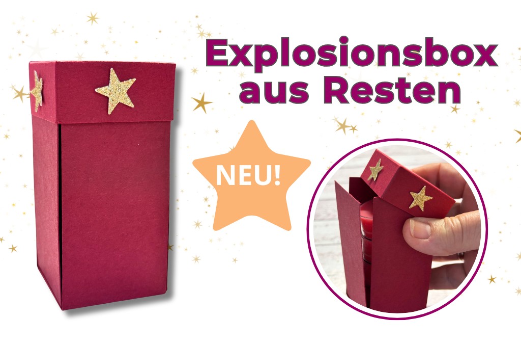 Explosionsbox aus Resten basteln, ganz einfach