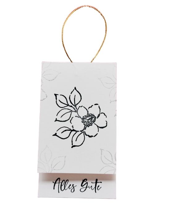 Geschenkanhänger basteln mit Stempeln