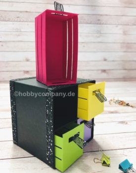 Geschenkbox basteln mit Kisten