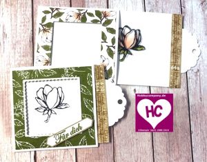 Zauberkarte Magnoliengruß Eine Zauberkarte basteln, eine ganz besondere Karten