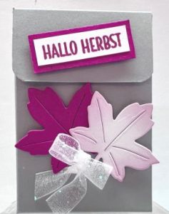 Anleitung Verpackung für Schokolade basteln