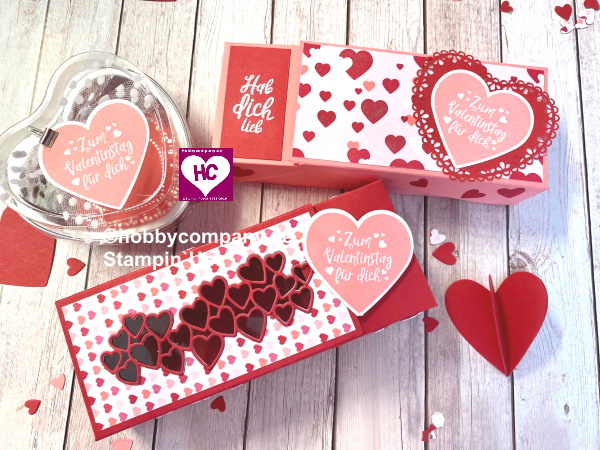 Klappbox Verpackung zum Valentinstag
