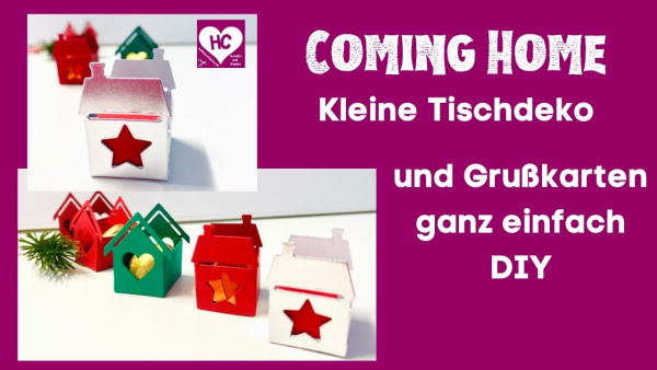 Tischdeko und Karten für die Weihnachten