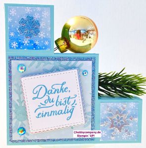 Block Step Card Treppenkarte basteln