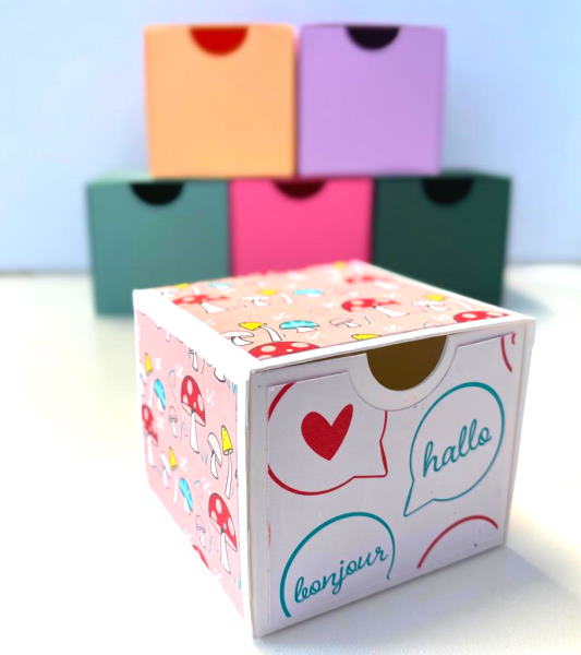 Ordnungsbox mit Klappe basteln