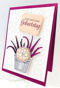 Strukturpaste auf Karten