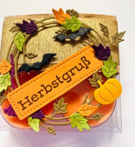 Teelichter herbstlich verpackt