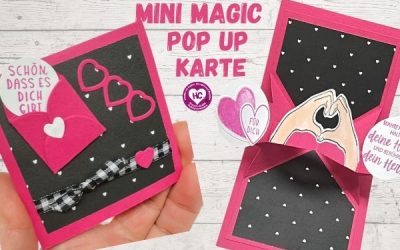 Mini Magic Pop up Karte basteln