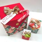 Origamibox als weihnachtliche Verpackung