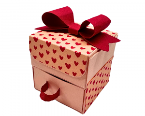 Gute Besserung Geschenk selber machen, eine Box gefüllt mit Schokolade und Tee