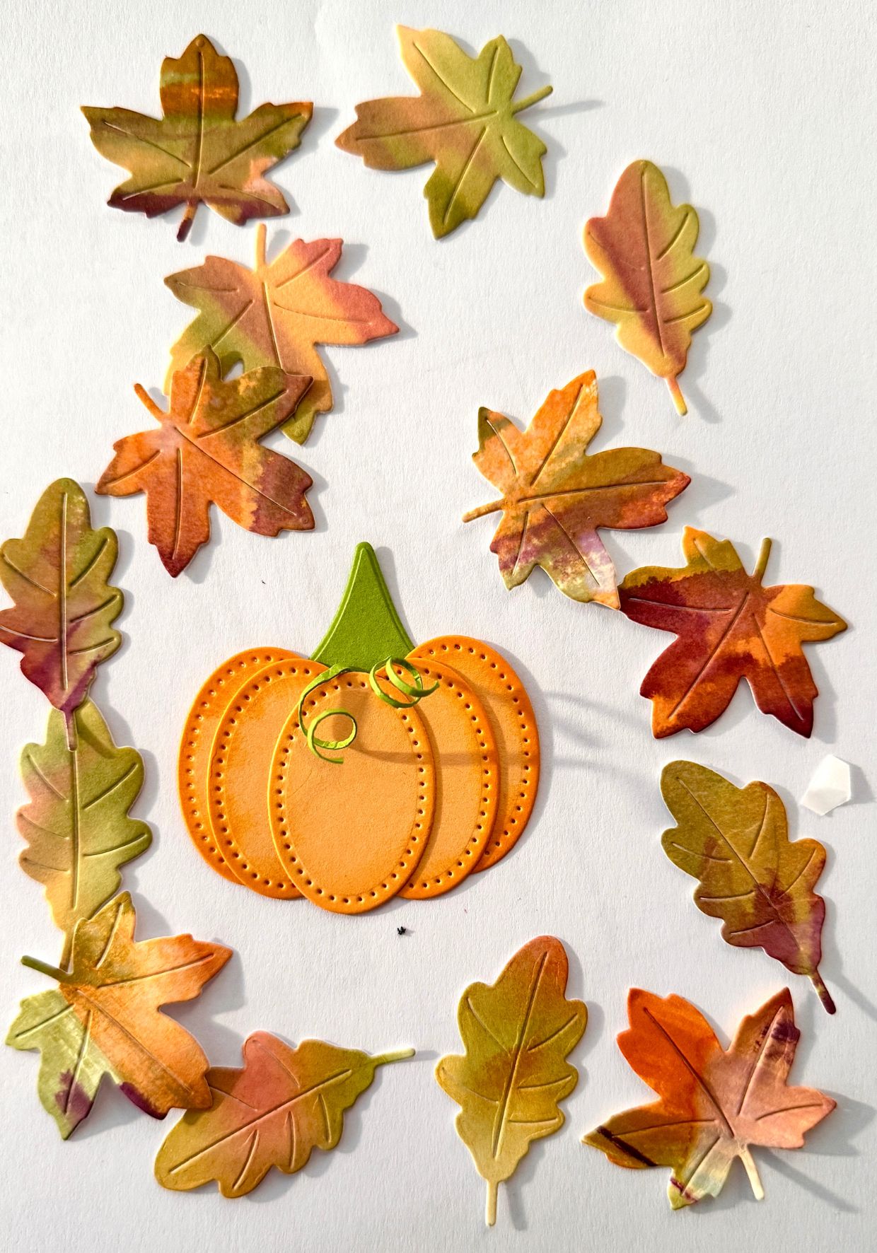 basteln mit blättern im herbst