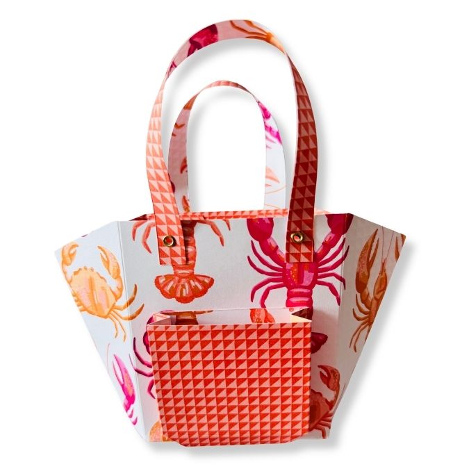 Mini Tasche basteln aus Papier