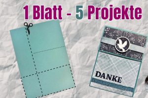 5 Basteltipps aus einem Din A4 Bogen Farbkarton