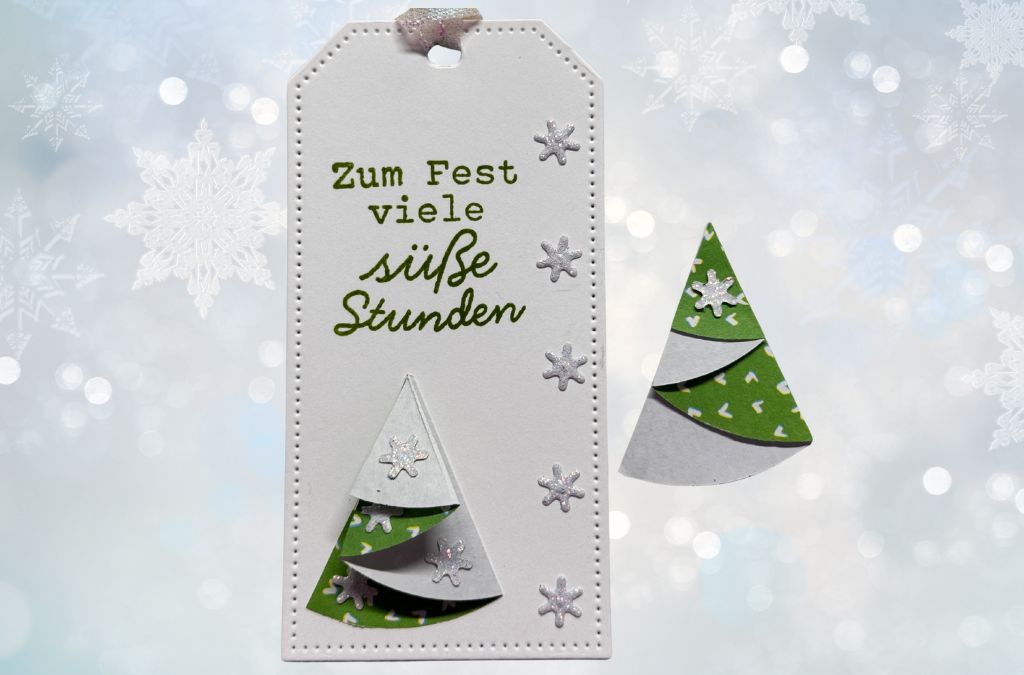 Mini-Tannebaum falten einfach und schnell