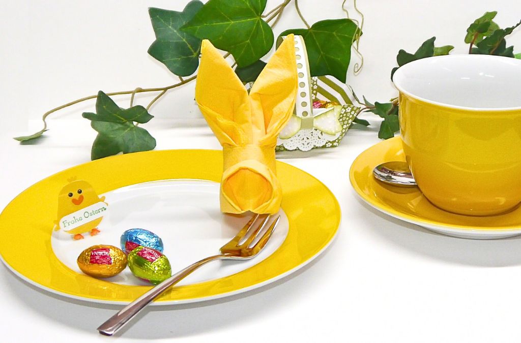 Tischdeko für Ostern
