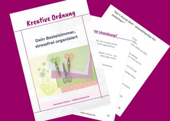 Workbook Ordnung im Bastelzimmer – kreative Organisation aus Papier