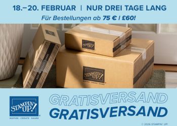 Stampin' Up! Aktion versandkostenfrei im Februar