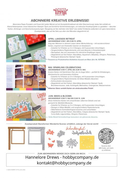Paper Pumpkin Deutschland, das kreativ Abo von Stampin' Up!