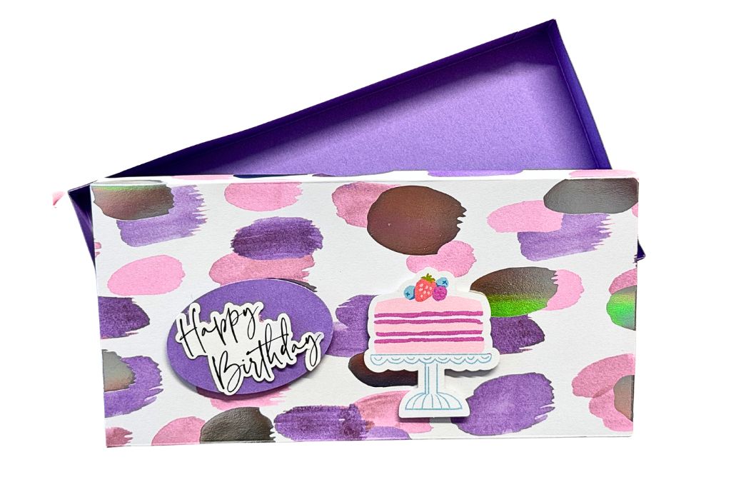 Verpackung mit Deckel für Schokolade