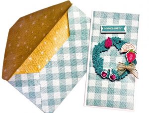 Briefumschlag-Rechner Karte mit passendem Umschlag