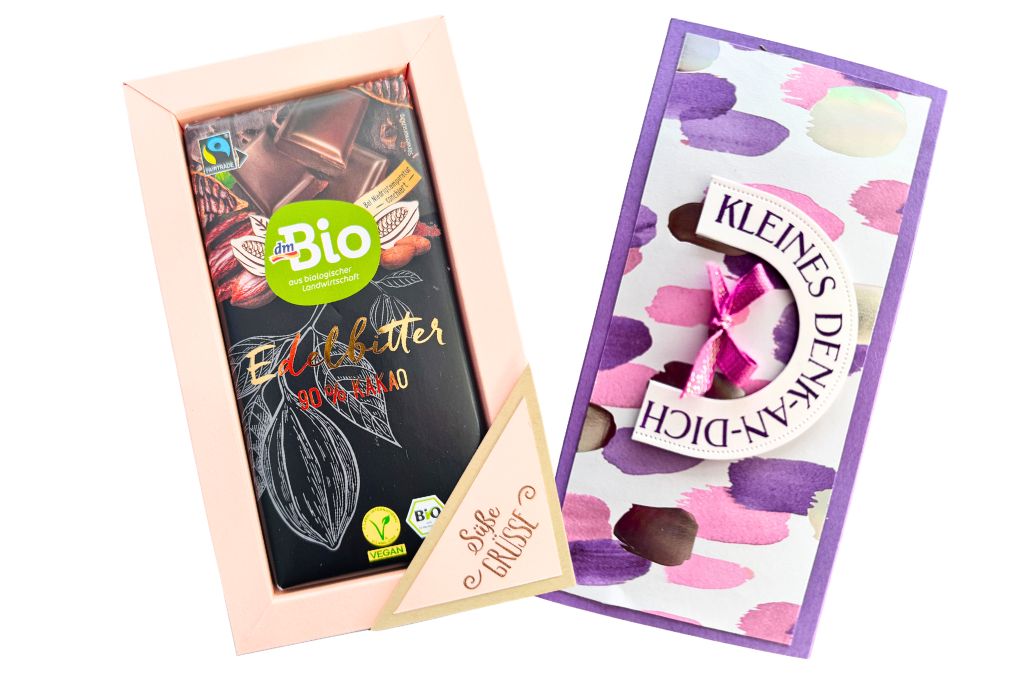 Schokoladenverpackung - 6 Vorlagen zum einfachn Nachbasteln