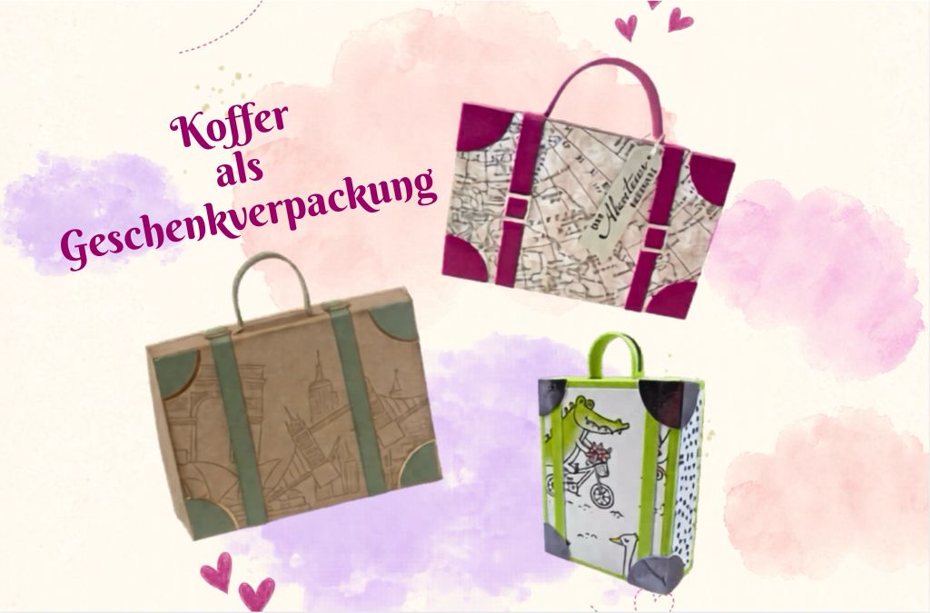 Koffer Verpackungen basteln