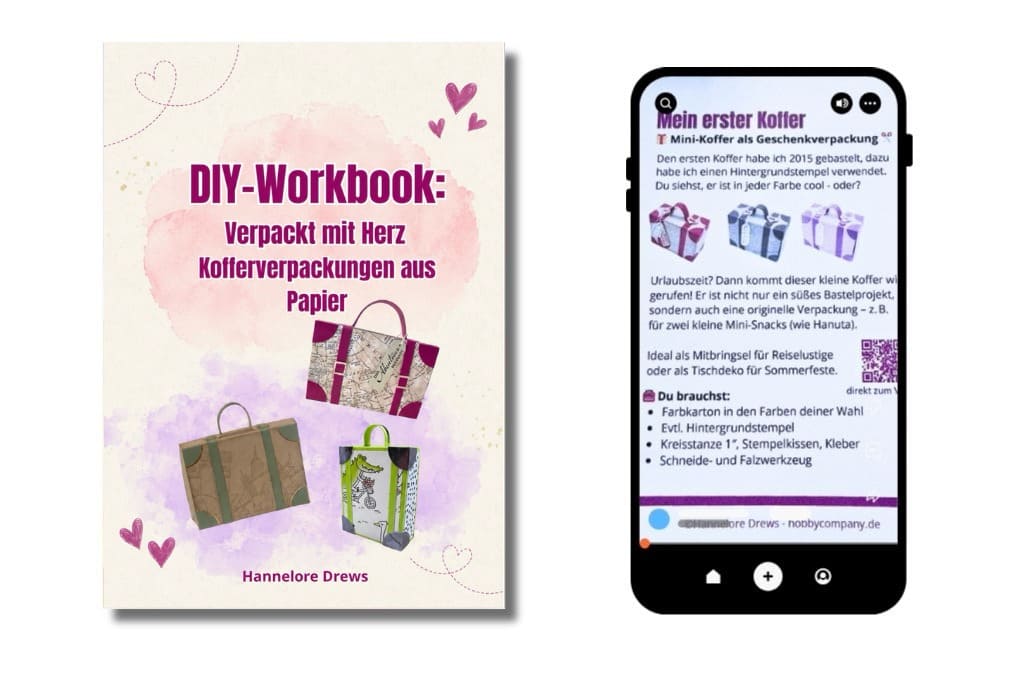 Workbook Koffer Verpackung basteln