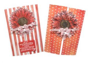 Slider-Card - Verschluss aus Sonnenblumen