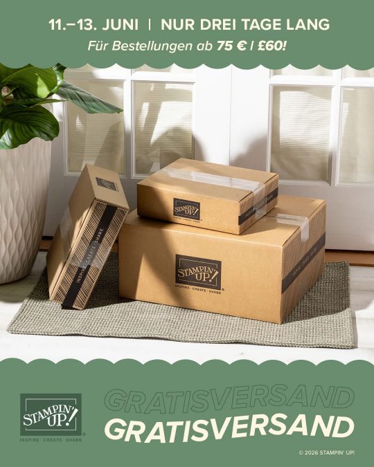 Stampin' Up! Gratis Versand im Juni