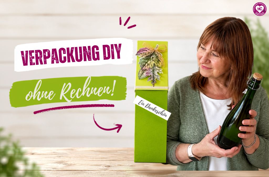 Flasche verpacken mit meinem Rechner ganz einfach