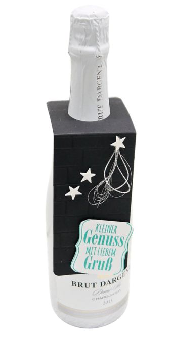 Sektflasche verpacken