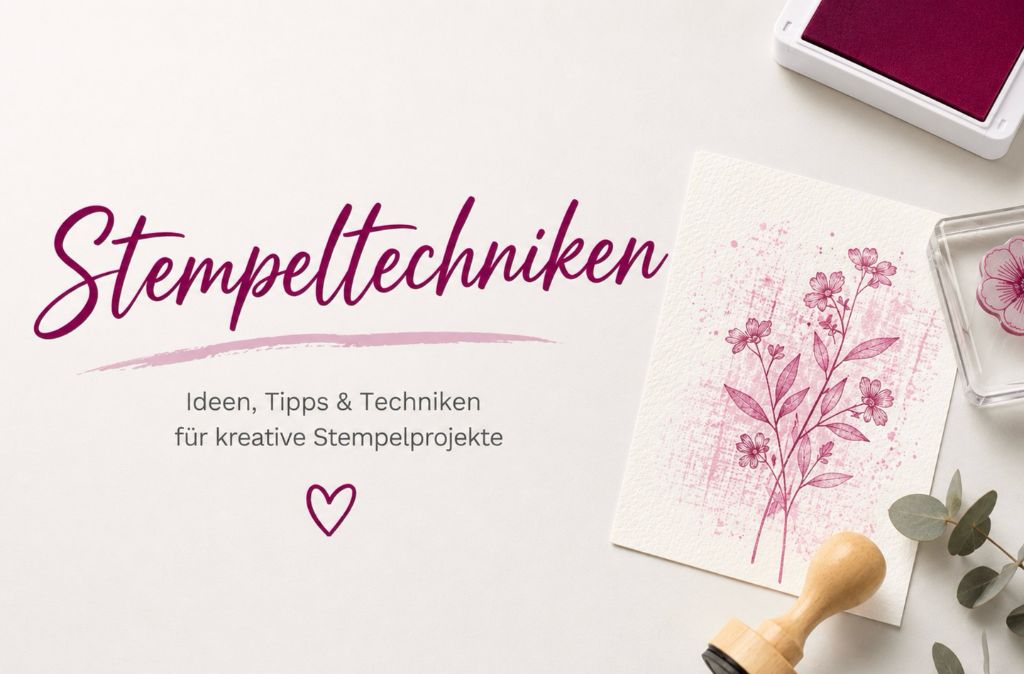 Stempeltechniken - Anleitungen für Kartenbasteln mit Stempel & Stanzen