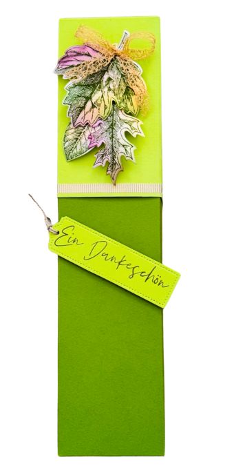 Eine Verpackung für eine Weinflasche basteln