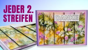 double Vision Card - Streifentechnik mit 3D Effekt
