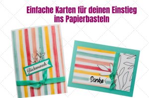 Einfache Karten basteln für Anfänger