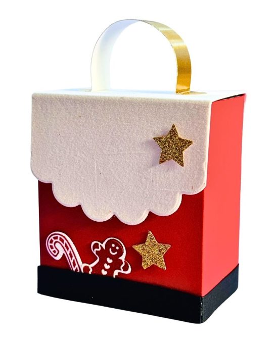 Weihnachtliche Teetasche, als Verpackung für Teebeutel