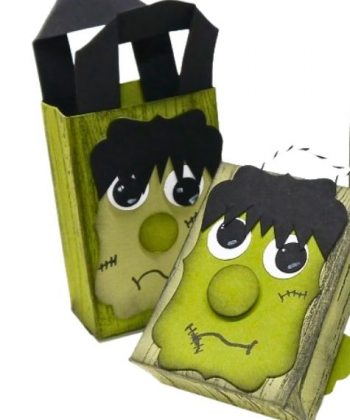 Anleitung Halloween Geschenktüte Mini